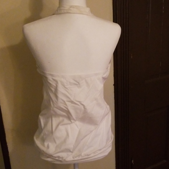 Tuxedo ruffle halter top - Picture 2 of 3